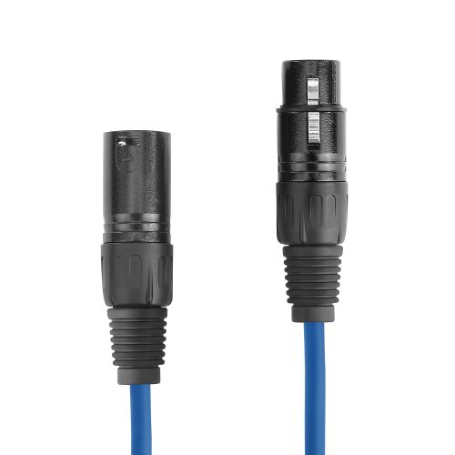 10x ETEC XLR Audio Kabel 1,5m Mikrofonkabel blau