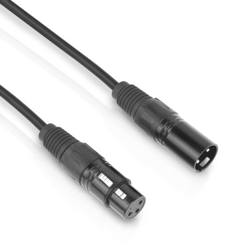 5x ETEC XLR Audio Kabel 3m Mikrofonkabel schwarz