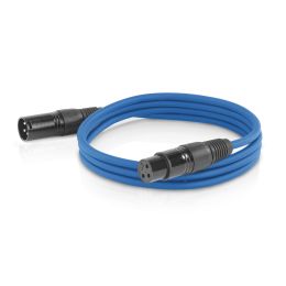 ETEC XLR Audio Kabel 1,5m Mikrofonkabel blau