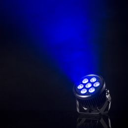 4x ETEC LED Compact PAR 7 Scheinwerfer 7x10 Watt RGBWA+UV 6in1